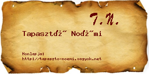 Tapasztó Noémi névjegykártya